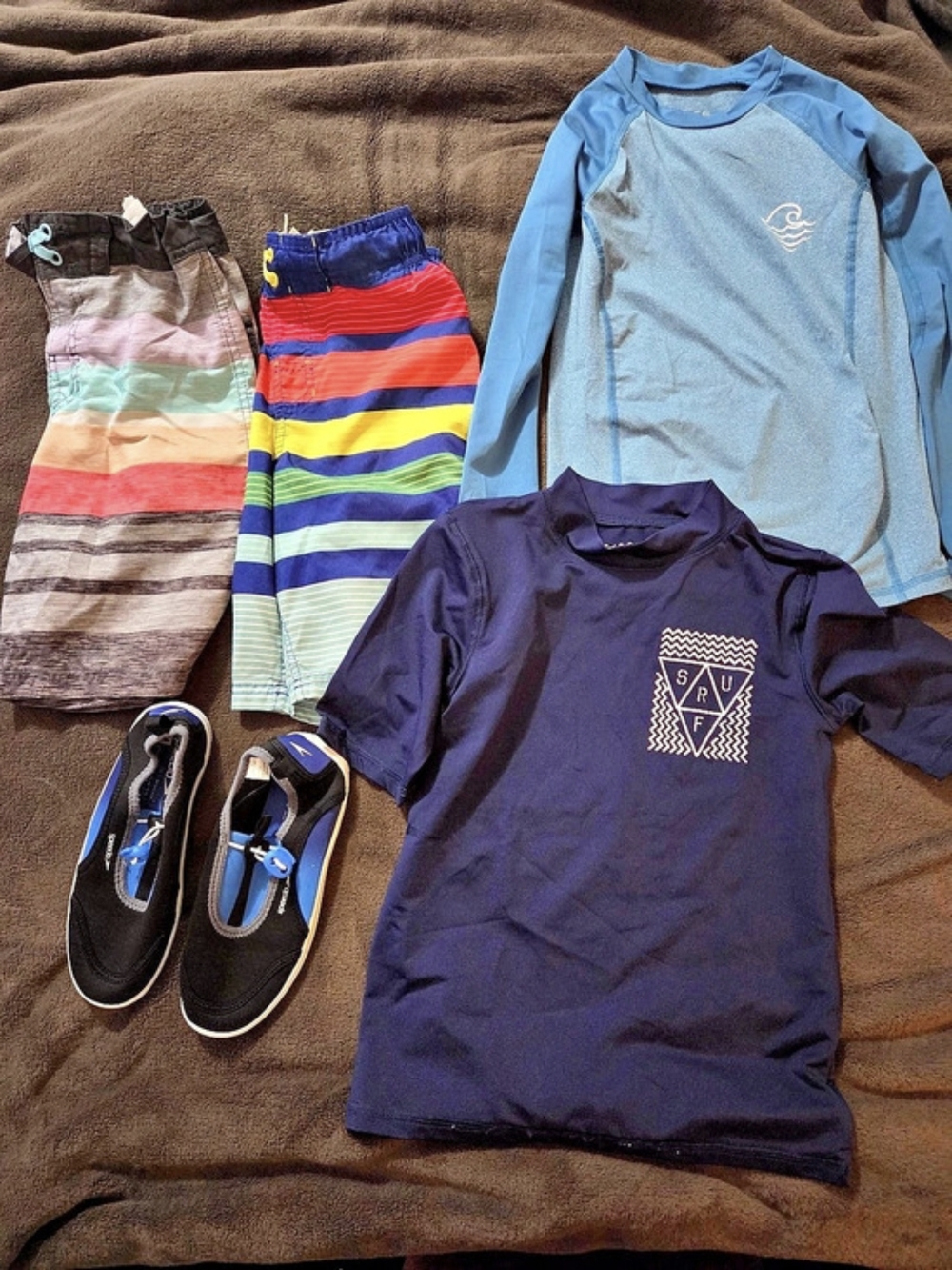 Kids Swim Clothing & Water Shoes Size 8/10